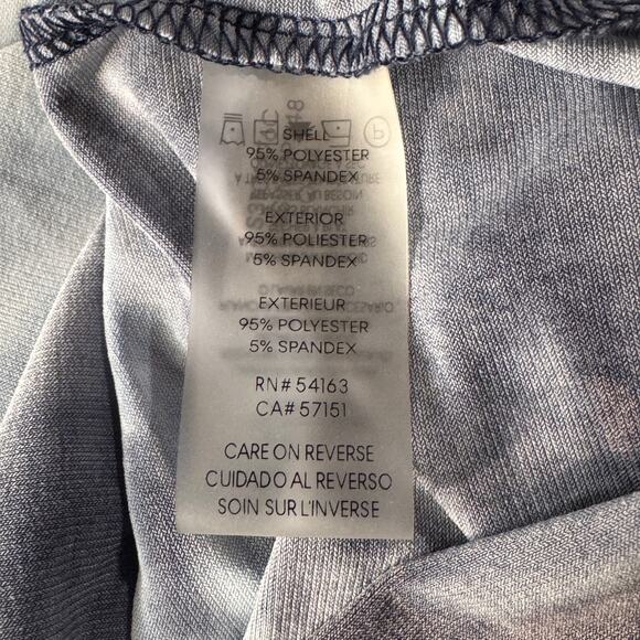 Calvin Klein X-Large Top Sleeveless Stretch Pleated Abstract Keyhole Round Neck - Picture 9 of 10